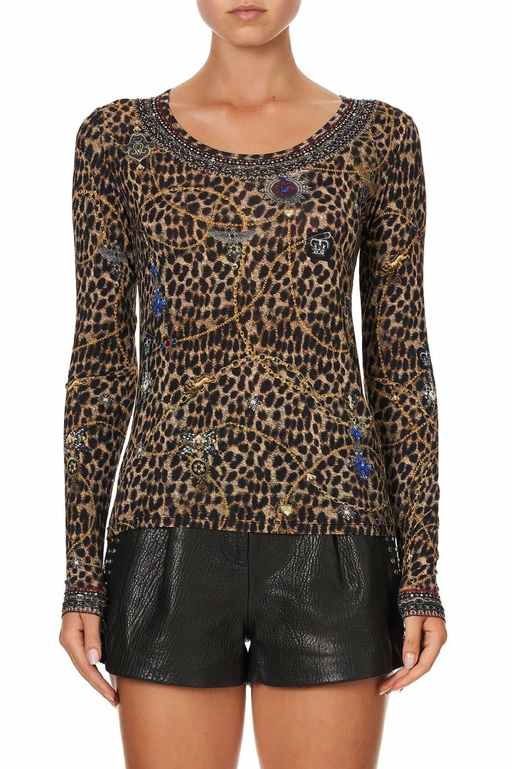 Camilla EBoutique (US) Up To 30% Off LONG SLEEVE FITTED TOP POETIC ANARCHY