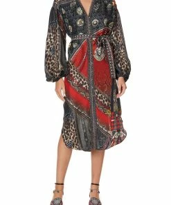 Camilla EBoutique (US) BLOUSON SLEEVE MIDI DRESS LONDON CALLING