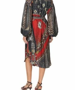 Camilla EBoutique (US) BLOUSON SLEEVE MIDI DRESS LONDON CALLING