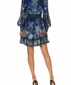 Camilla EBoutique (US) BUTTON FRONT FRILL DRESS CAMDEN MOON