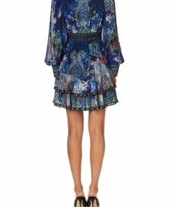 Camilla EBoutique (US) BUTTON FRONT FRILL DRESS CAMDEN MOON