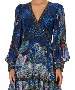 Camilla EBoutique (US) BUTTON FRONT FRILL DRESS CAMDEN MOON