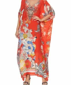 Camilla EBoutique (US) V-NECK KAFTAN PAISLEY IN PATCHES