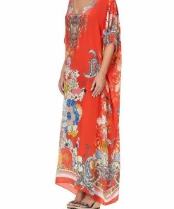 Camilla EBoutique (US) V-NECK KAFTAN PAISLEY IN PATCHES