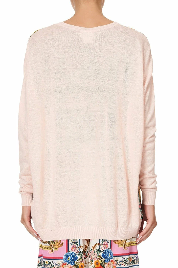Camilla EBoutique (US) LONG SLEEVE JUMPER WITH PRINT FRONT PARTY IN THE PALACE