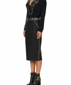 Camilla EBoutique (US) BELTED LEATHER SKIRT LEATHER Sale Clothing