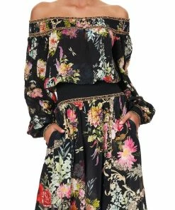 Camilla EBoutique (US) OFF SHOULDER SHIRRED DRESS HAMPTON HIVE Up To 30% Off