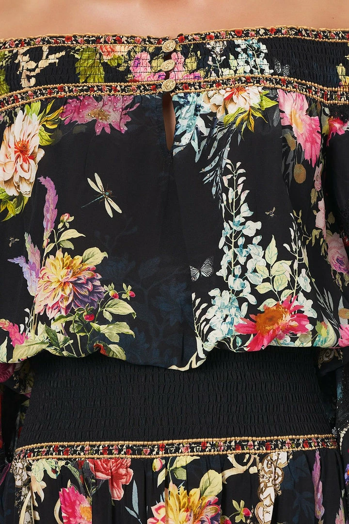 Camilla EBoutique (US) OFF SHOULDER SHIRRED DRESS HAMPTON HIVE Up To 30% Off