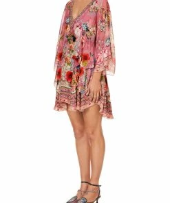 Camilla EBoutique (US) LAYERED FRILL SHORT DRESS PATCHWORK HEART Up To 30% Off