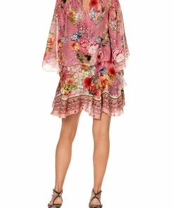 Camilla EBoutique (US) LAYERED FRILL SHORT DRESS PATCHWORK HEART Up To 30% Off