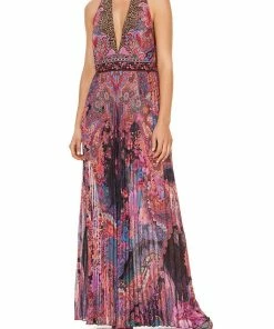 Camilla EBoutique (US) Sale Clothing TIE NECK HALTER JUMPSUIT SWINGING SIXTIES