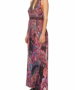 Camilla EBoutique (US) Sale Clothing TIE NECK HALTER JUMPSUIT SWINGING SIXTIES