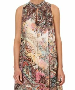 Camilla EBoutique (US) Sale Clothing HIGH NECK KEYHOLE DRESS CARNABY DISCO