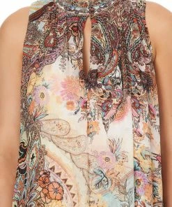 Camilla EBoutique (US) Sale Clothing HIGH NECK KEYHOLE DRESS CARNABY DISCO