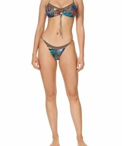 Camilla EBoutique (US) SIDE GATHER TRI TOP RAINBOW ROOM Sale Swimwear