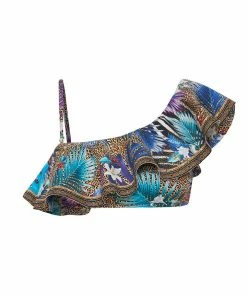 Camilla EBoutique (US) ONE SHOULDER FRILL BRA RAINBOW ROOM Sale Swimwear