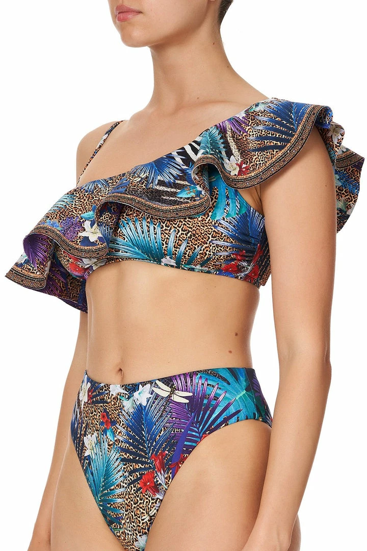 Camilla EBoutique (US) ONE SHOULDER FRILL BRA RAINBOW ROOM Sale Swimwear