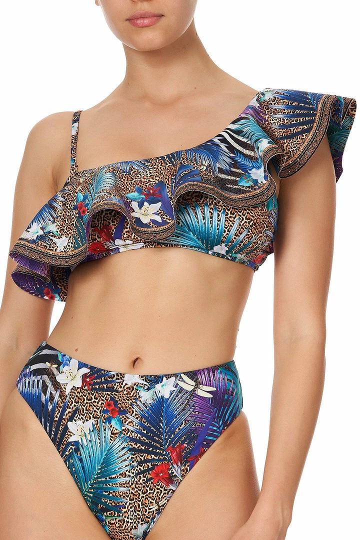 Camilla EBoutique (US) ONE SHOULDER FRILL BRA RAINBOW ROOM Sale Swimwear