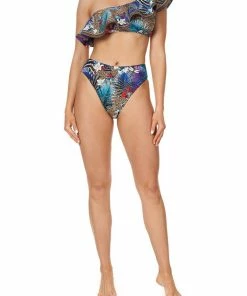 Camilla EBoutique (US) ONE SHOULDER FRILL BRA RAINBOW ROOM Sale Swimwear