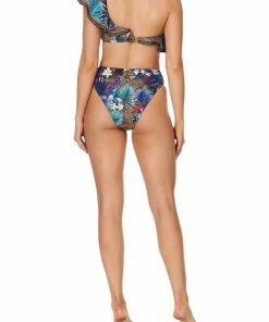 Camilla EBoutique (US) ONE SHOULDER FRILL BRA RAINBOW ROOM Sale Swimwear