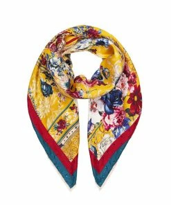 Camilla EBoutique (US) Up To 30% Off LARGE SQUARE SCARF CROWNED ROSES