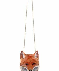 Camilla EBoutique (US) FOX BEADED BAG WITH CHAIN PATCHWORK HEART Sale Accessories