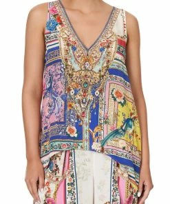 Camilla EBoutique (US) Up To 30% Off HIGH LOW CROSS OVERLAY TOP PARTY IN THE PALACE