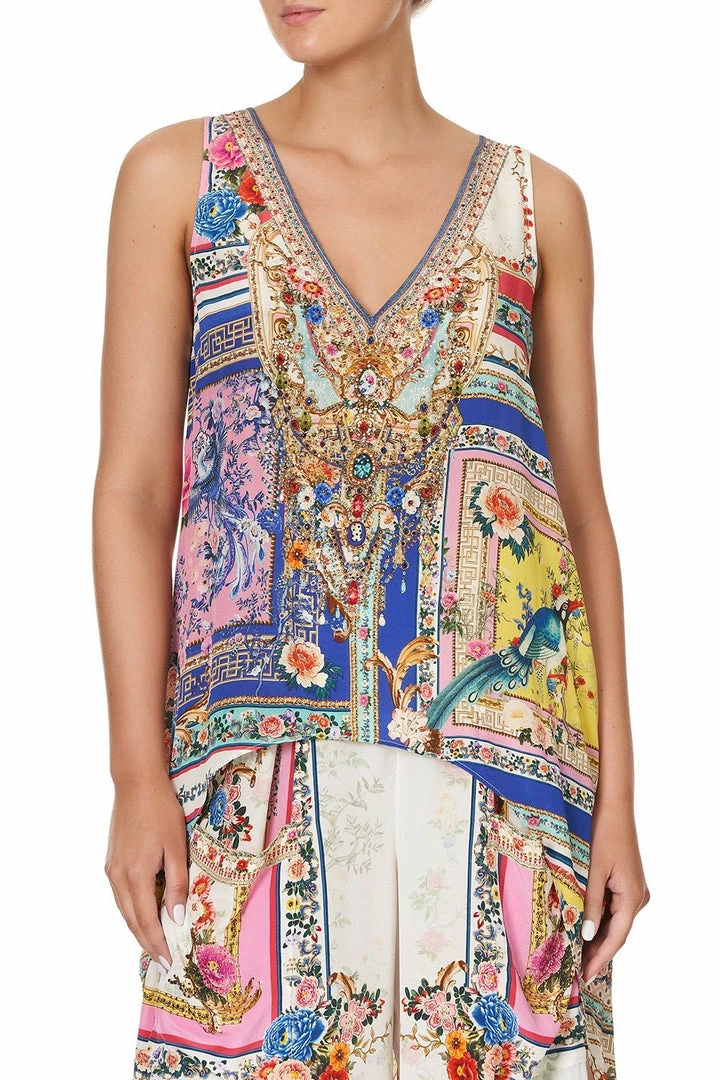 Camilla EBoutique (US) Up To 30% Off HIGH LOW CROSS OVERLAY TOP PARTY IN THE PALACE