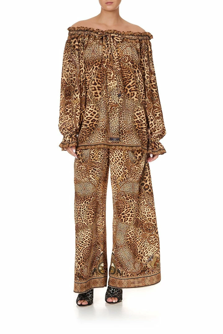 Camilla EBoutique (US) ROUND NECK GATHERED BLOUSE LADY LODGE Up To 30% Off