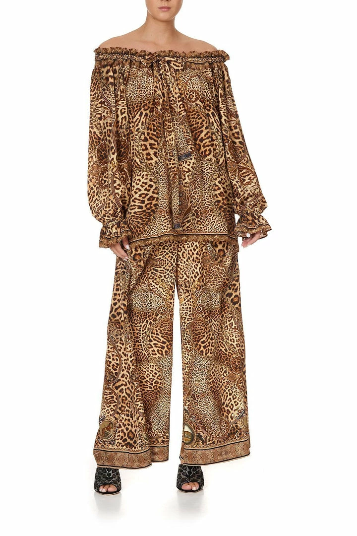 Camilla EBoutique (US) ROUND NECK GATHERED BLOUSE LADY LODGE Up To 30% Off