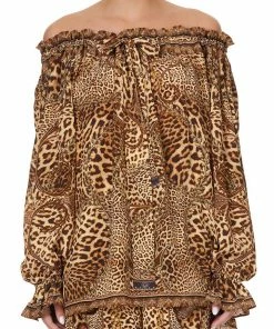 Camilla EBoutique (US) ROUND NECK GATHERED BLOUSE LADY LODGE Up To 30% Off