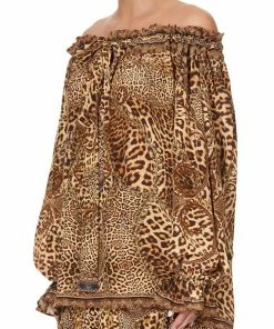 Camilla EBoutique (US) ROUND NECK GATHERED BLOUSE LADY LODGE Up To 30% Off