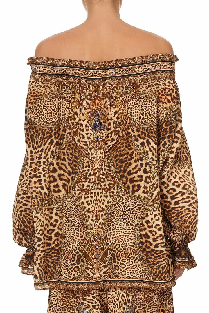 Camilla EBoutique (US) ROUND NECK GATHERED BLOUSE LADY LODGE Up To 30% Off