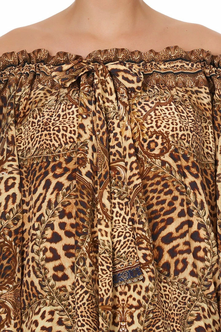 Camilla EBoutique (US) ROUND NECK GATHERED BLOUSE LADY LODGE Up To 30% Off