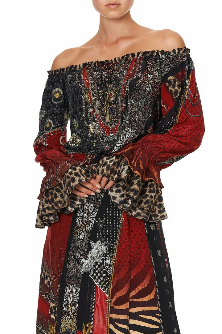 Camilla EBoutique (US) DROP SHOULDER SPLIT DRESS LONDON CALLING Up To 30% Off