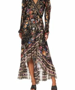 Camilla EBoutique (US) BLOUSON WRAP SLEEVE DRESS BLUSHING MANOR Up To 30% Off