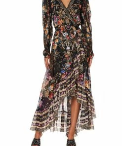 Camilla EBoutique (US) BLOUSON WRAP SLEEVE DRESS BLUSHING MANOR Up To 30% Off