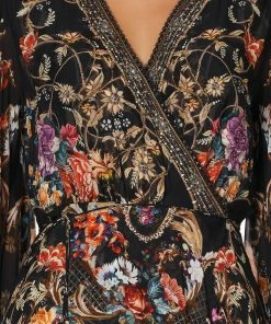 Camilla EBoutique (US) BLOUSON WRAP SLEEVE DRESS BLUSHING MANOR Up To 30% Off