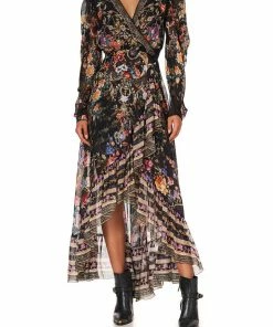 Camilla EBoutique (US) BLOUSON WRAP SLEEVE DRESS BLUSHING MANOR Up To 30% Off