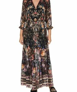 Camilla EBoutique (US) LONG GATHERED PANEL DRESS BLUSHING MANOR