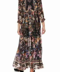 Camilla EBoutique (US) LONG GATHERED PANEL DRESS BLUSHING MANOR