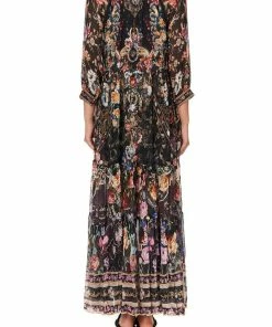 Camilla EBoutique (US) LONG GATHERED PANEL DRESS BLUSHING MANOR