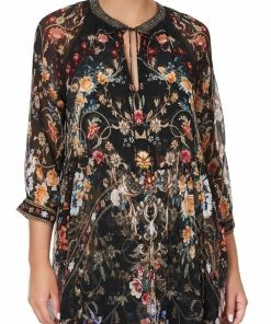 Camilla EBoutique (US) LONG GATHERED PANEL DRESS BLUSHING MANOR