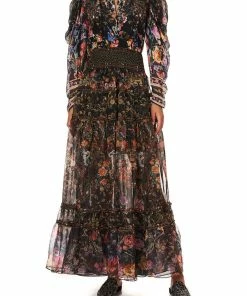 Camilla EBoutique (US) PINTUCK BLOUSE WITH DRAPED SLEEVE BLUSHING MANOR