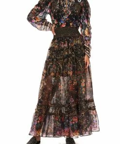 Camilla EBoutique (US) PINTUCK BLOUSE WITH DRAPED SLEEVE BLUSHING MANOR