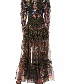 Camilla EBoutique (US) PINTUCK BLOUSE WITH DRAPED SLEEVE BLUSHING MANOR