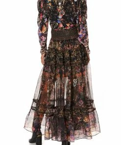 Camilla EBoutique (US) PINTUCK BLOUSE WITH DRAPED SLEEVE BLUSHING MANOR