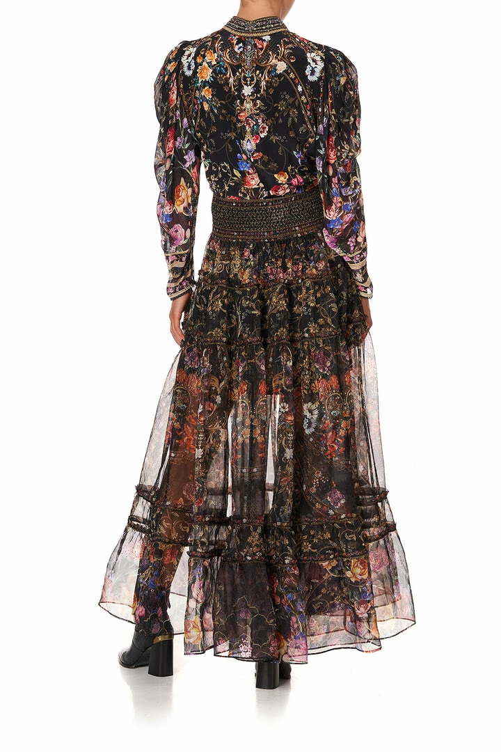 Camilla EBoutique (US) PINTUCK BLOUSE WITH DRAPED SLEEVE BLUSHING MANOR