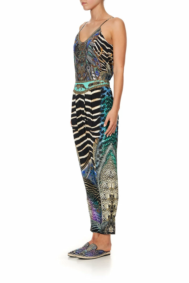 Camilla EBoutique (US) HAREM PANTS WITH FRONT PLEATS ANIMAL ARMY