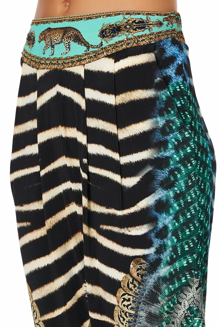 Camilla EBoutique (US) HAREM PANTS WITH FRONT PLEATS ANIMAL ARMY